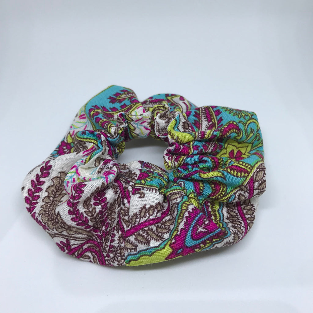 Floral Scrunchie - Boho Scrunchies - 90s Fashion Scrunchie