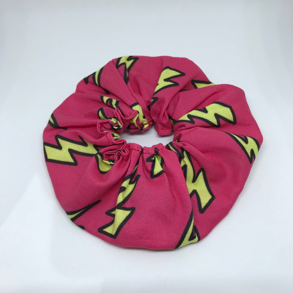 Lightning Bolt Scrunchie - Red Scrunchies - 90s Fashion Scrunchie