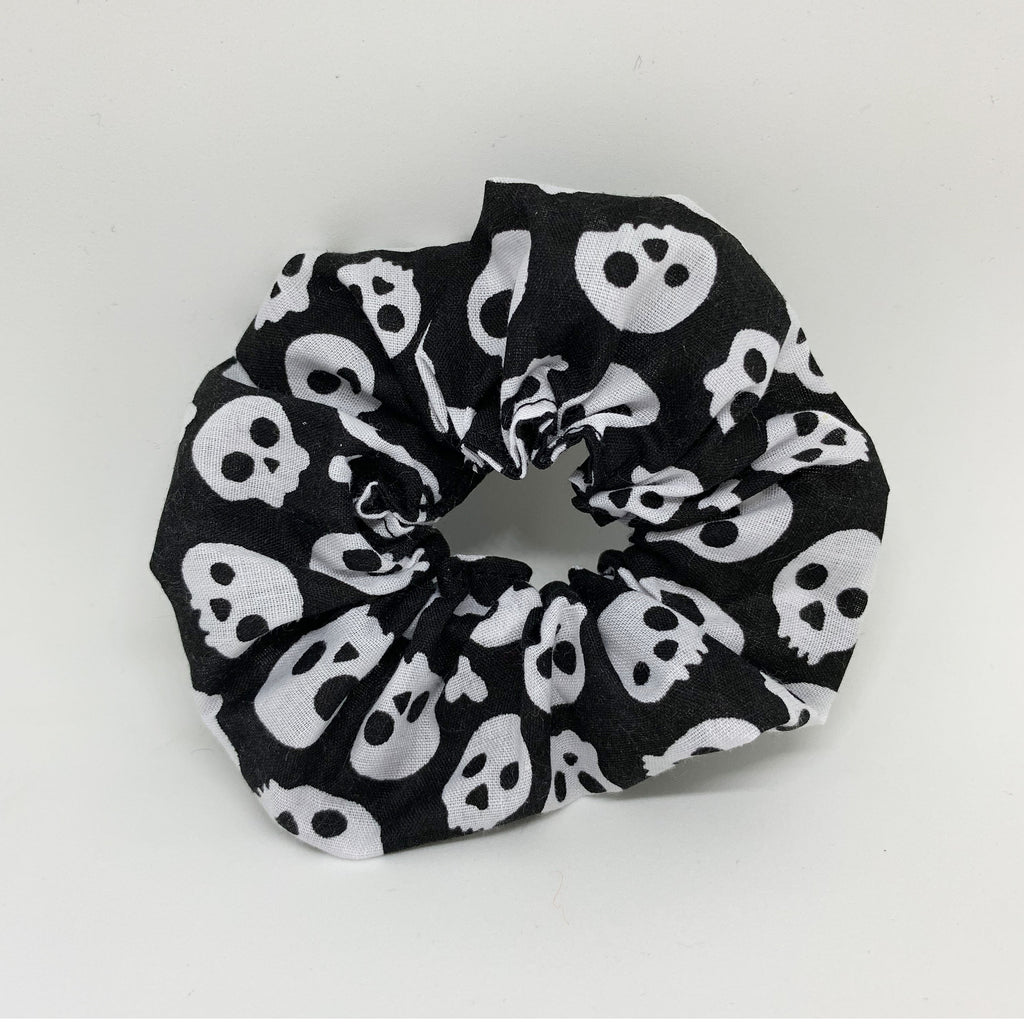 Skull Scrunchie - Black Scrunchies - 90s Fashion Scrunchie