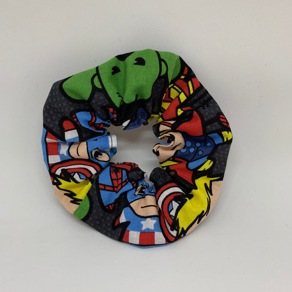 Avengers Scrunchie - Scrunchies - Thor, Iron Man, Capatain America Scrunchie