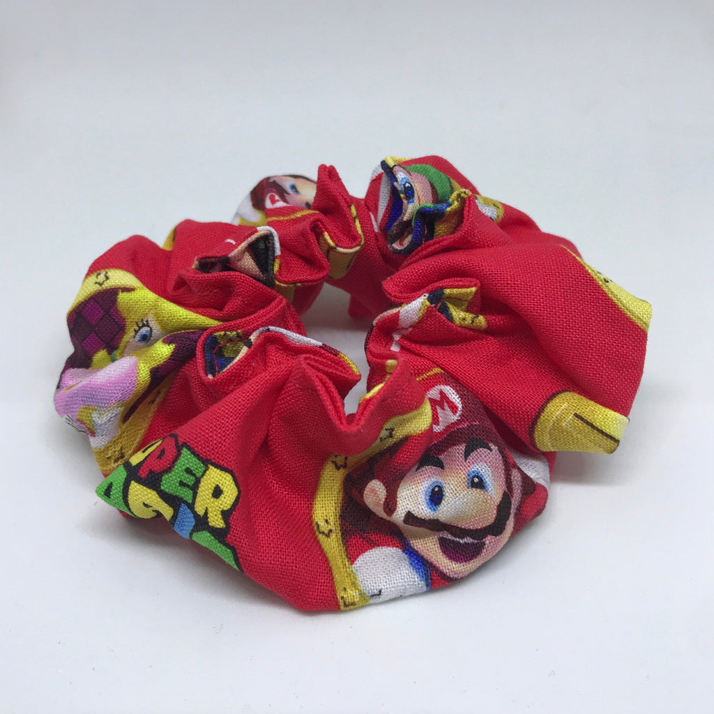 Super Mario Scrunchie - 90s Fashion Scrunchie