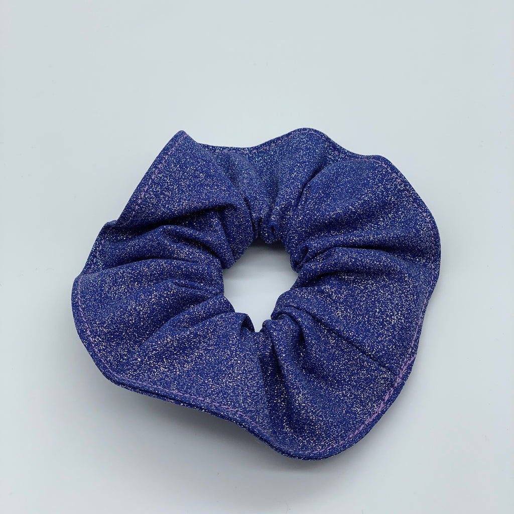 Purple Glitter Scrunchie - Sparkle Scrunchies - 90s Fashion Scrunchie