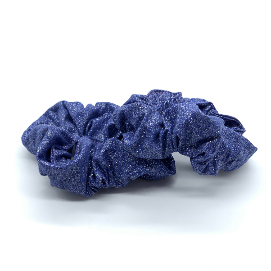 Purple Glitter Scrunchie - Sparkle Scrunchies - 90s Fashion Scrunchie