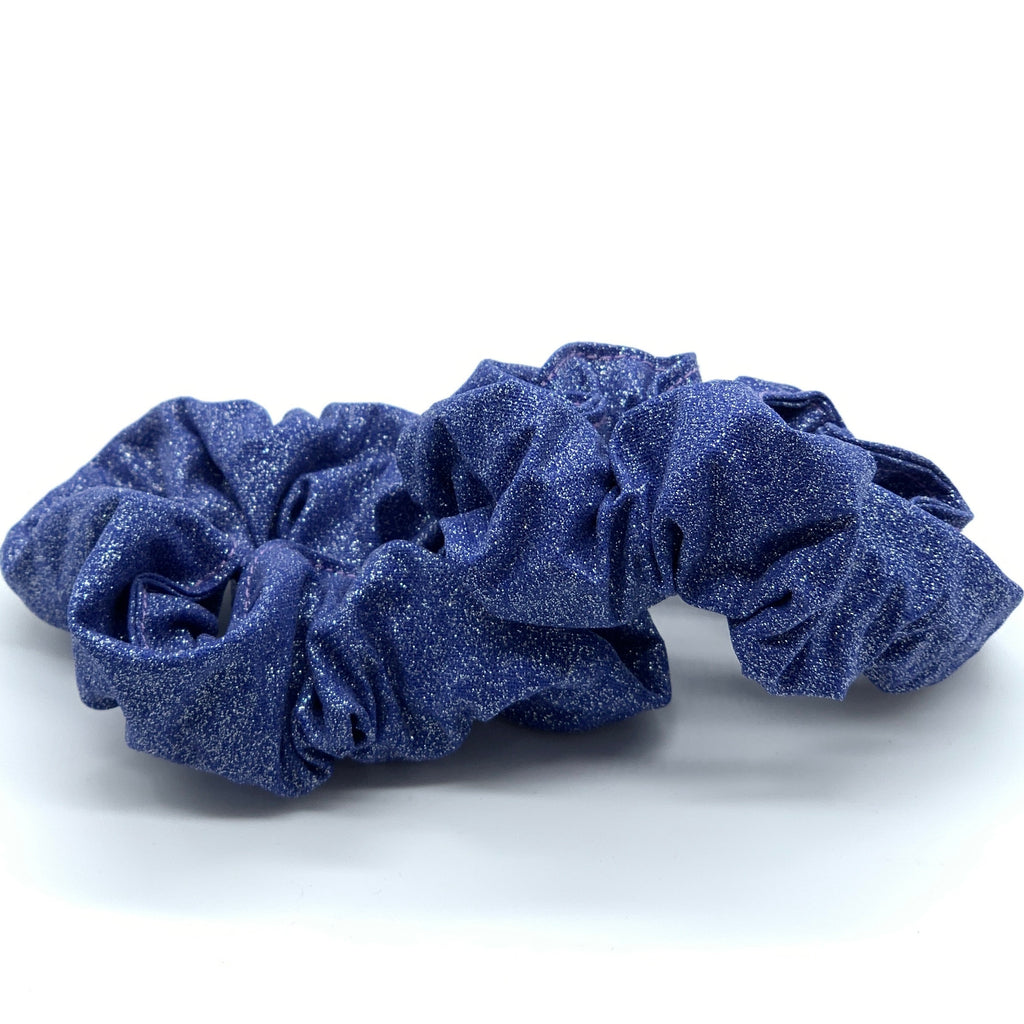 Purple Glitter Scrunchie - Sparkle Scrunchies - 90s Fashion Scrunchie