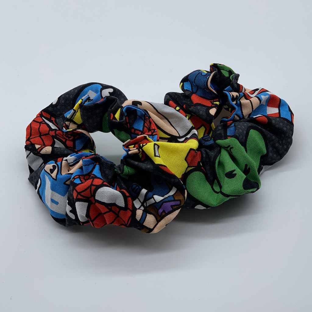 Avengers Scrunchie - Scrunchies - Thor, Iron Man, Capatain America Scrunchie