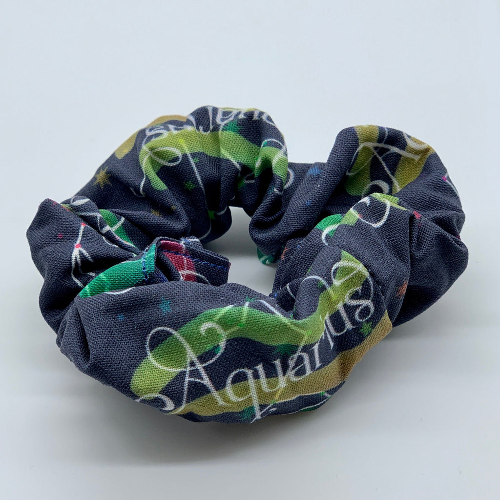 Aquarius Scrunchie - Horoscope Scrunchies - Zodiac Star Sign Scrunchie