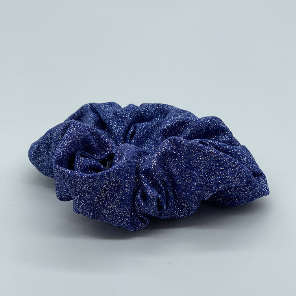 Purple Glitter Scrunchie - Sparkle Scrunchies - 90s Fashion Scrunchie