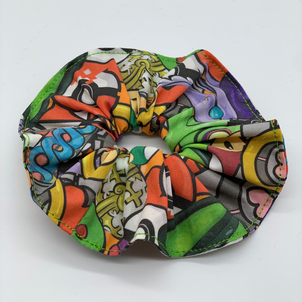 Mario Mushroom Scrunchie - Gamer Scrunchies - Pokemon Scrunchie