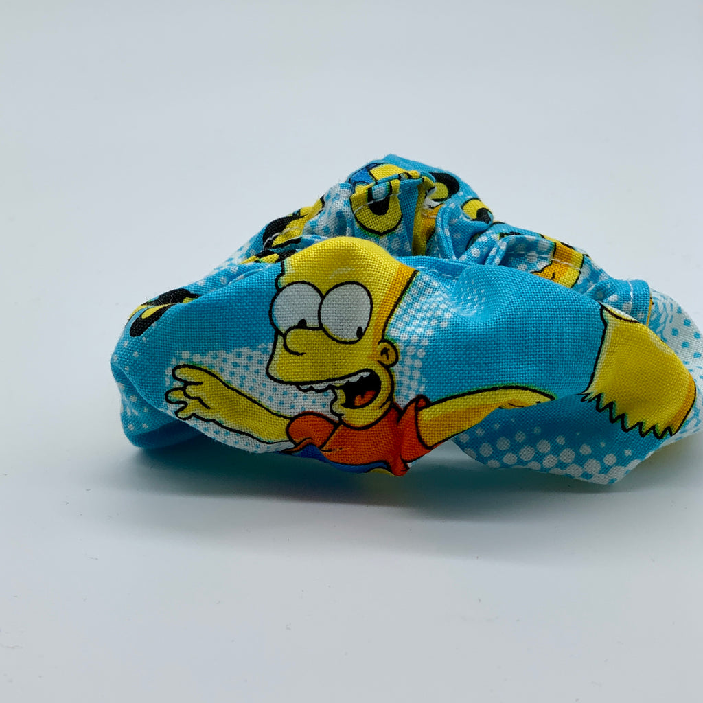 Bart Simpson Scrunchie - The Simpsons Scrunchies - 90s Fashion Scrunchie
