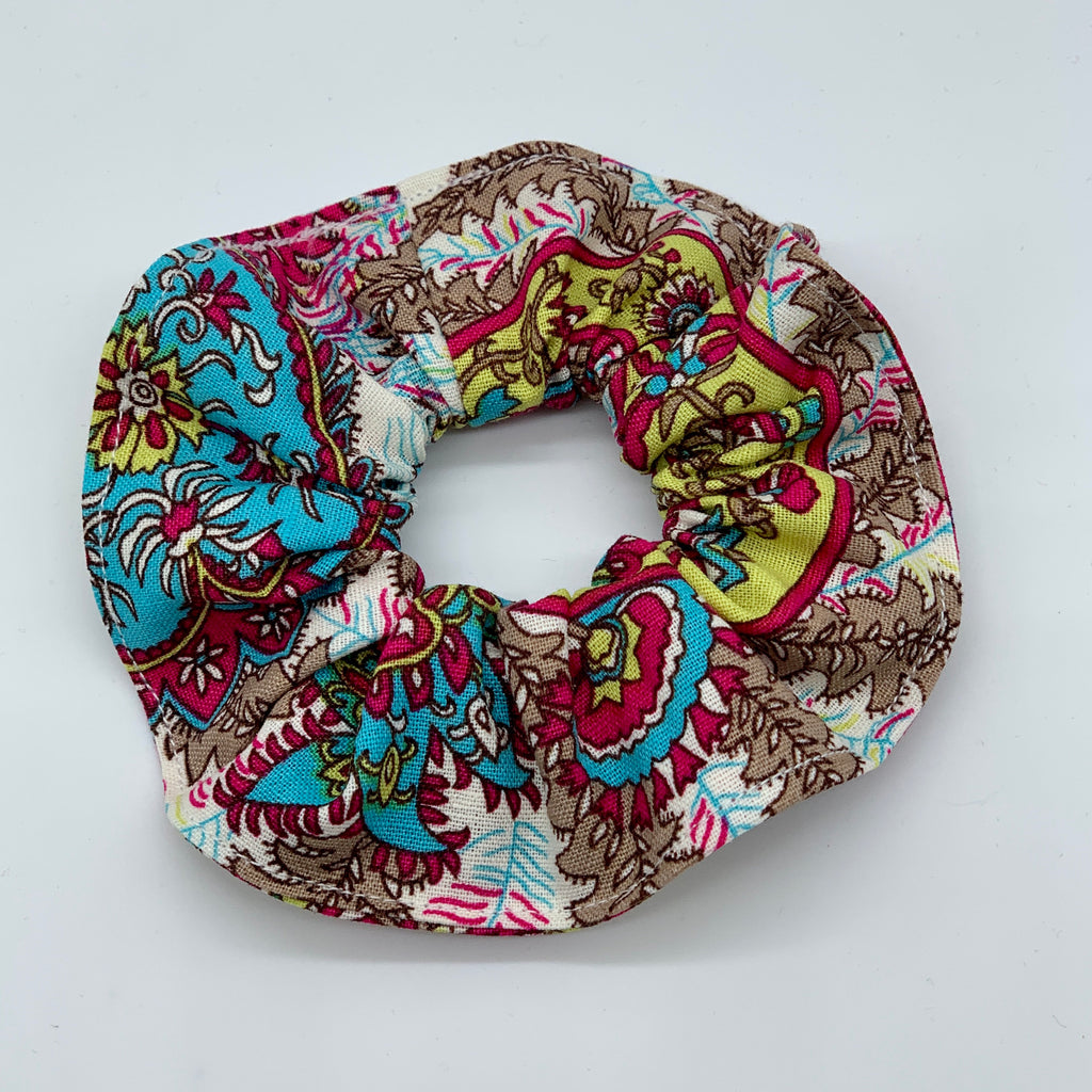 Floral Scrunchie - Boho Scrunchies - 90s Fashion Scrunchie