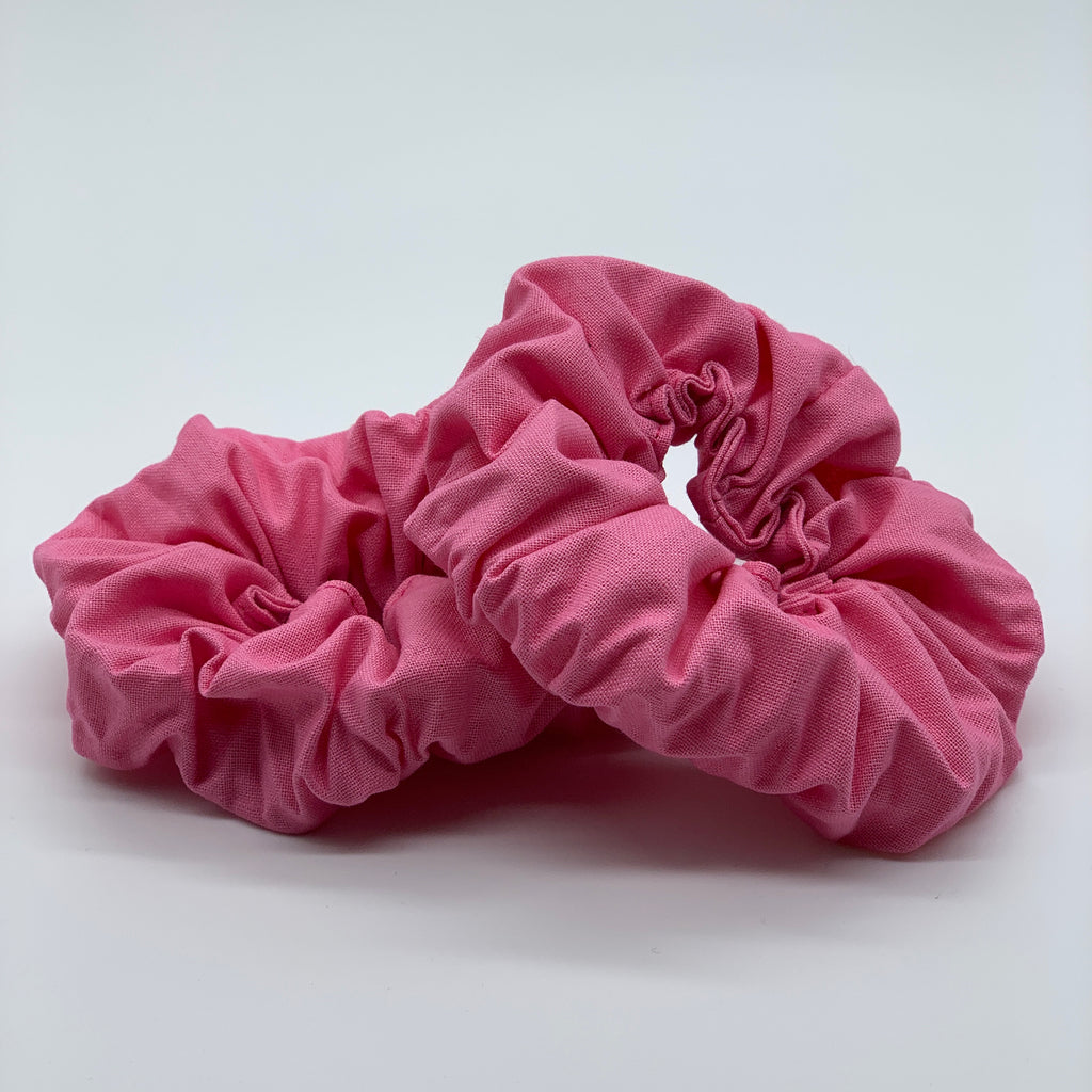 Plain Pink Scrunchie - Scrunchies - 90s Fashion Scrunchie
