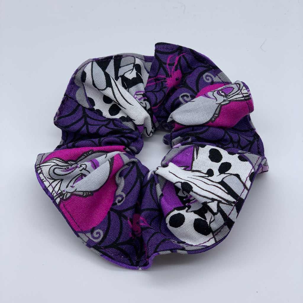 Cruella De Vil Scrunchie - Ursula Villian - 101 Dalmations - Scrunchies Hair Tie