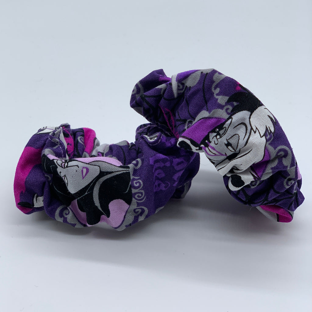 Cruella De Vil Scrunchie - Ursula Villian - 101 Dalmations - Scrunchies Hair Tie