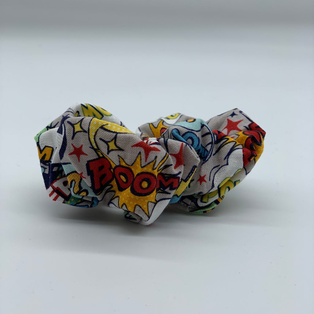 Super hero Scrunchie - Boom Pop! Pow! Crash Bang! Scrunchy