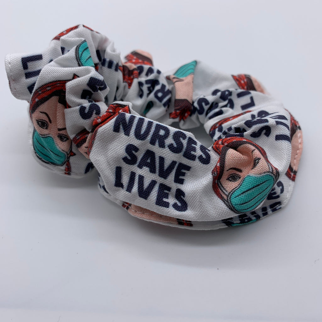 Nurses Save Lives Scrunchie - Nurse Scrunchies
