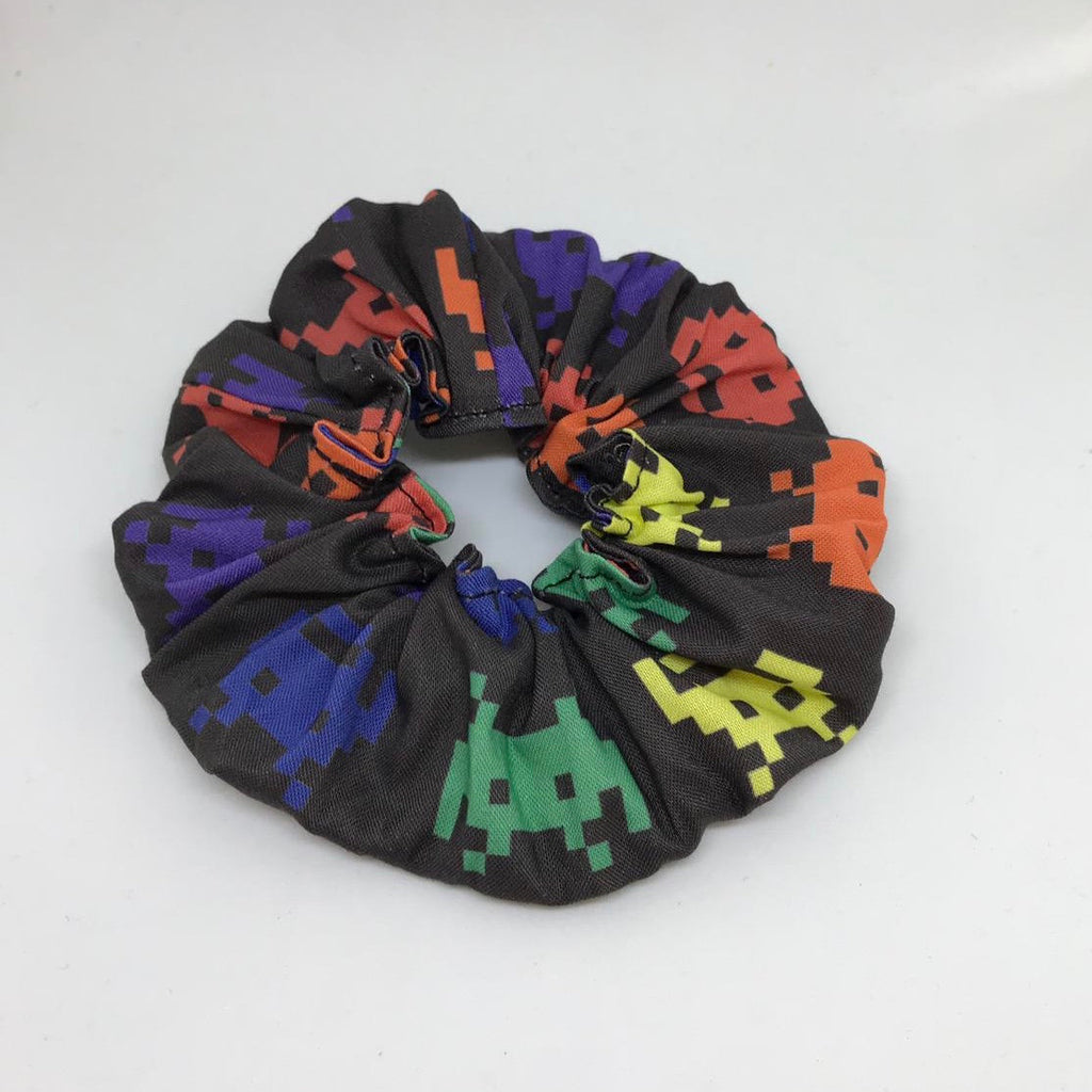 Space Invaders Scrunchie - 90s Fashion Scrunchies