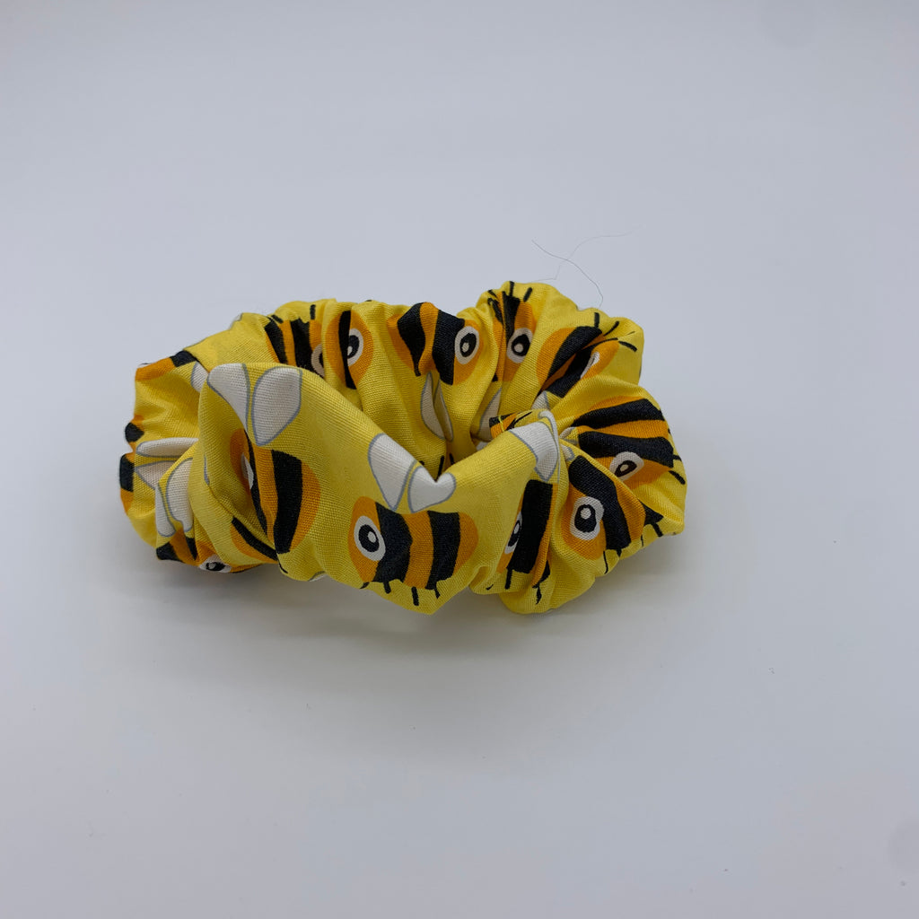 Bumble Bee Scrunchie - Yellow Bee Scrunchie