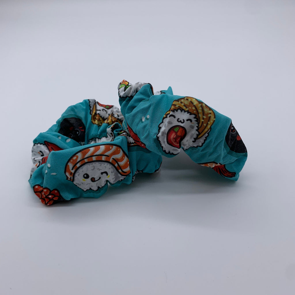 Sushi Scrunchie - Sushi Train Scrunchies - Kawaii Scrunchie