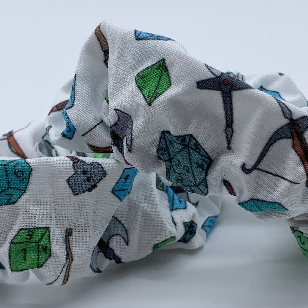 Dungeons And Dragons Scrunchie - D & D Scrunchie
